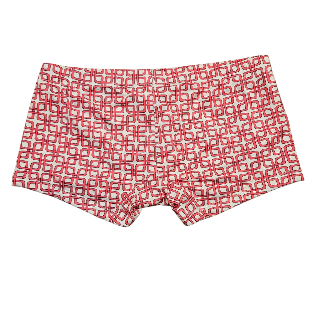 Mr. Turk Montego Bay Swim Trunk Size Small Pink White - Picture 2 of 7